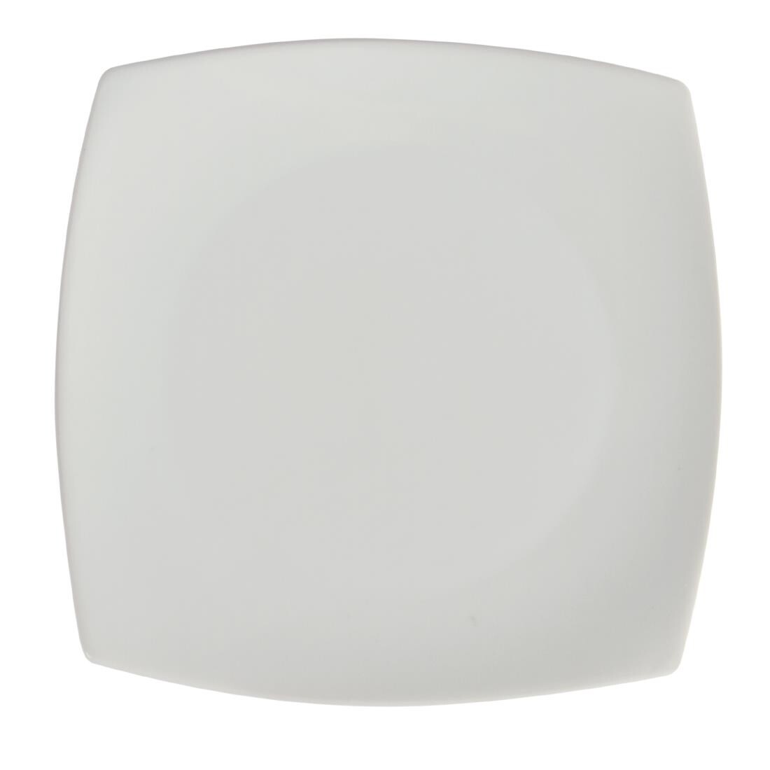 Olympia Whiteware Rounded Square Plates 185mm