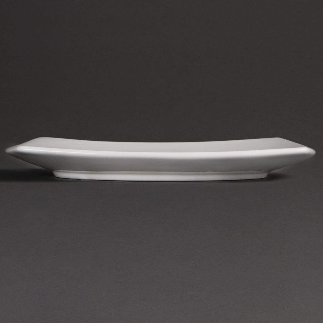 Olympia Whiteware Rounded Square Plates 240mm