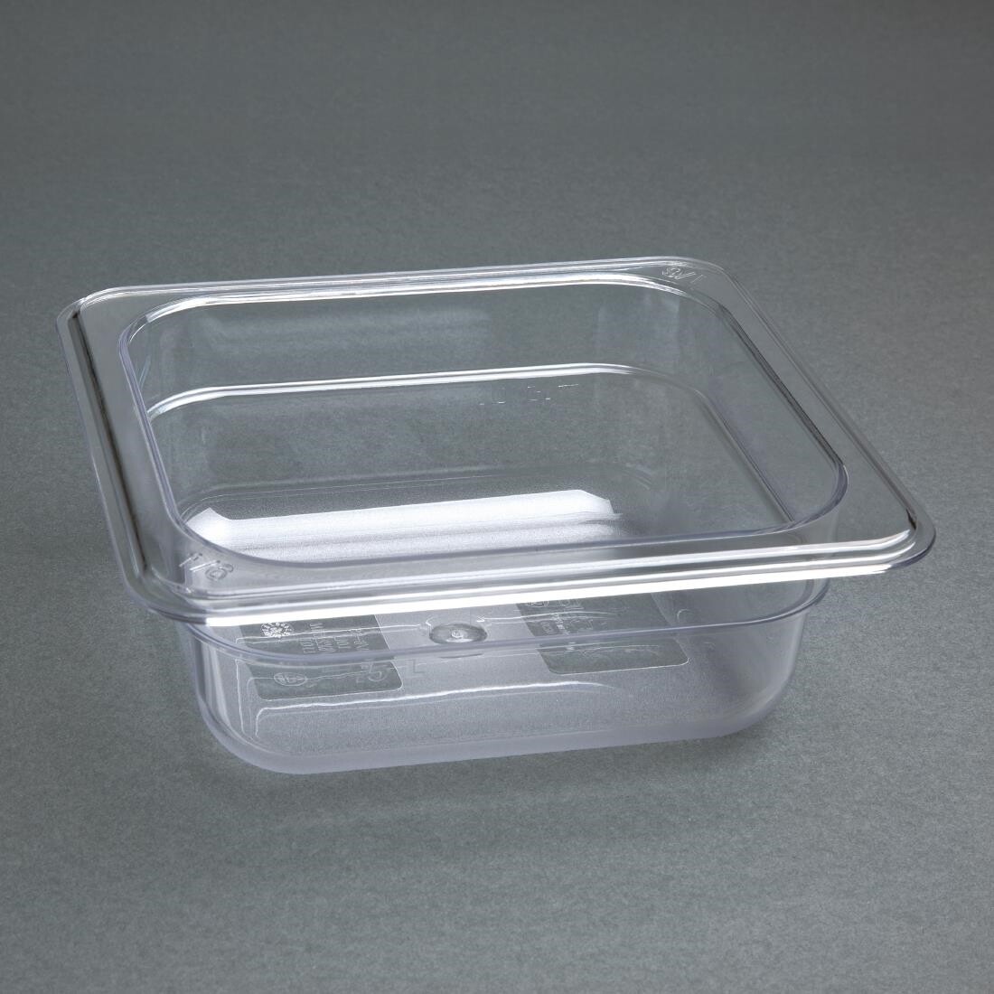 Vogue Polycarbonate 1/6 Gastronorm Container 65mm Clear