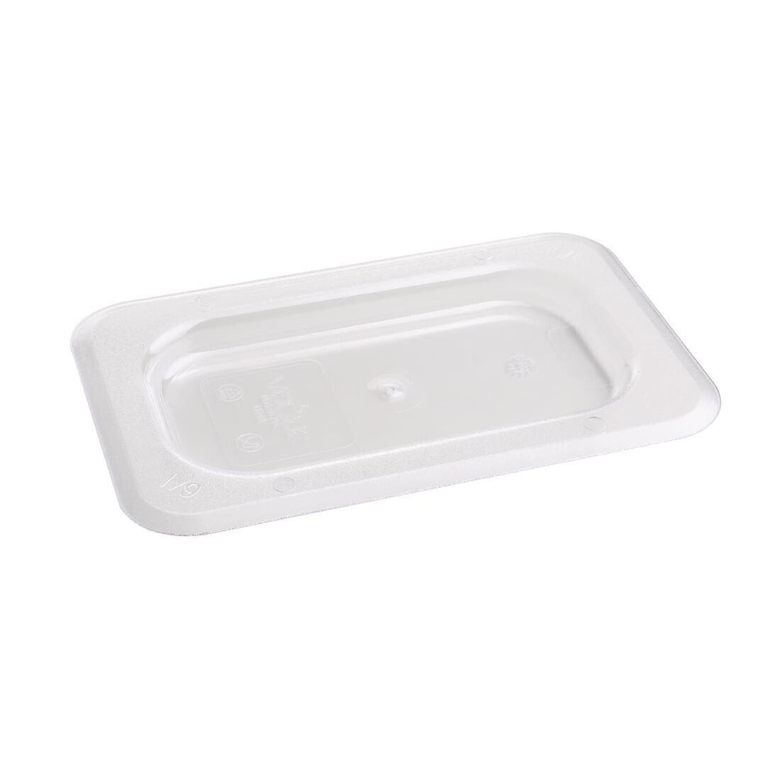 Vogue Polycarbonate 1/9 Gastronorm Lid Clear