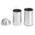 Bolero Bullet Bin Silver 40Ltr