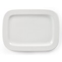 Olympia Whiteware Rounded Rectangular Plates 230mm