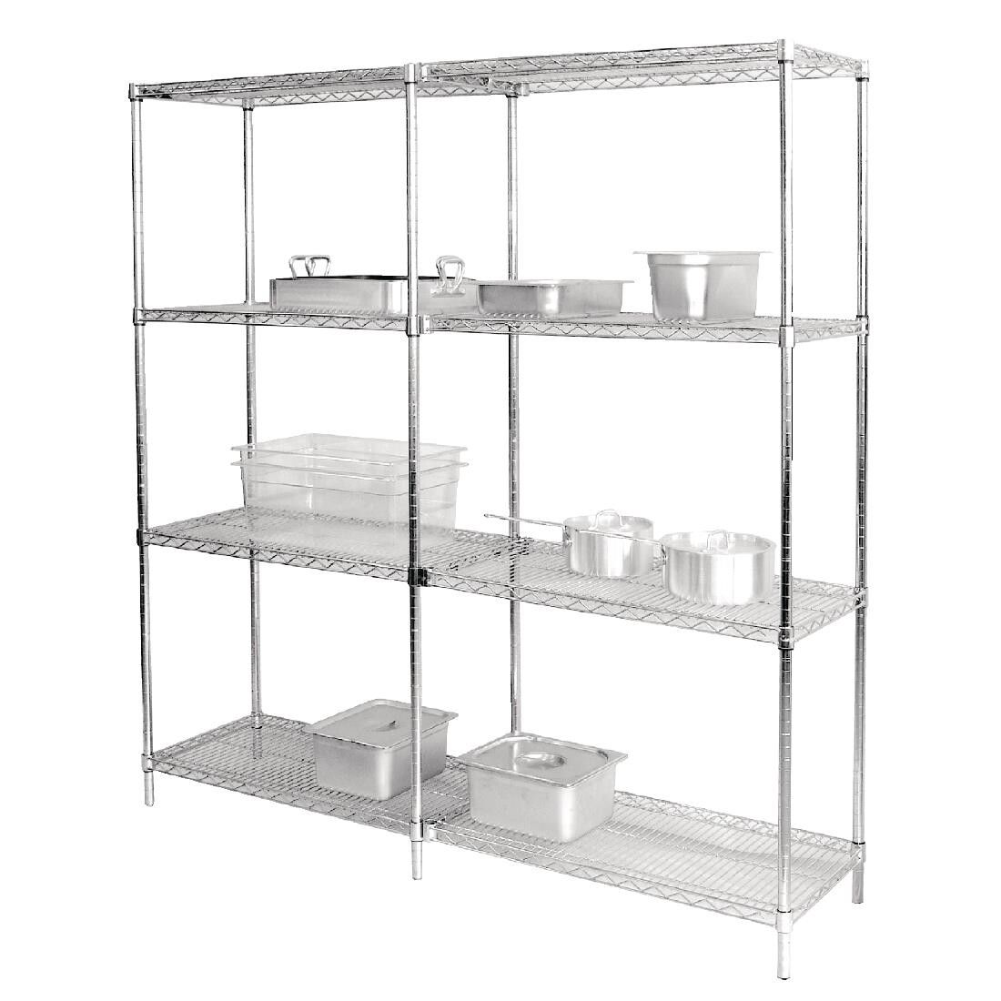 Vogue Chrome Wire Shelves 1220x457mm Pack of 2