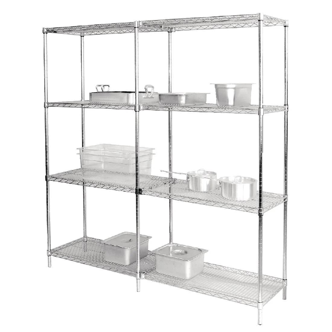 Vogue Chrome Wire Shelves 1220x610mm Pack of 2