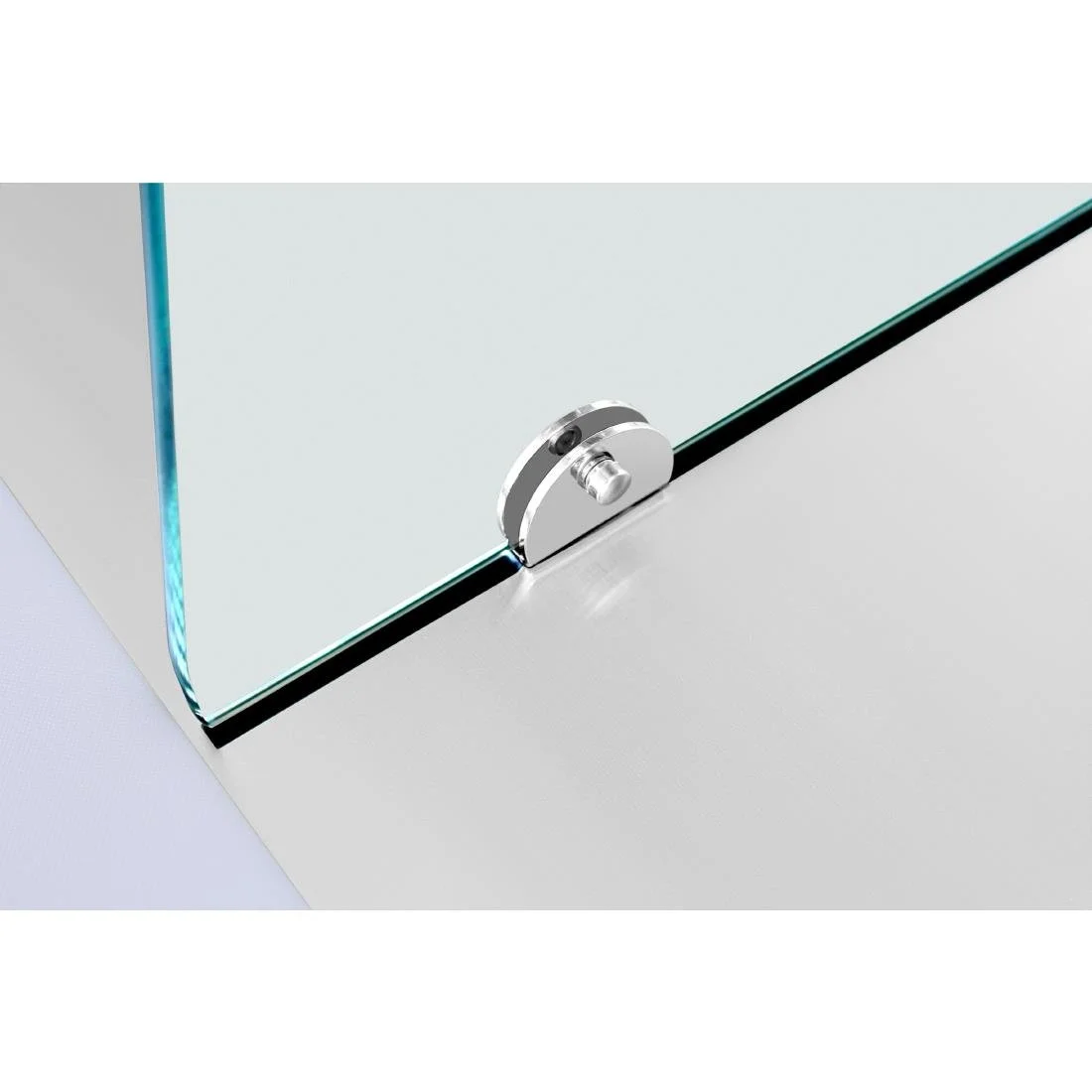 Polar U-Series GN Saladette Counter with Square Sneeze Guard 3 Door - Image 5