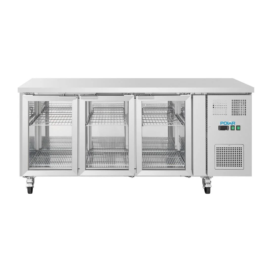 Polar U-Series 3 Door Counter Fridge With Glass Doors - Image 2