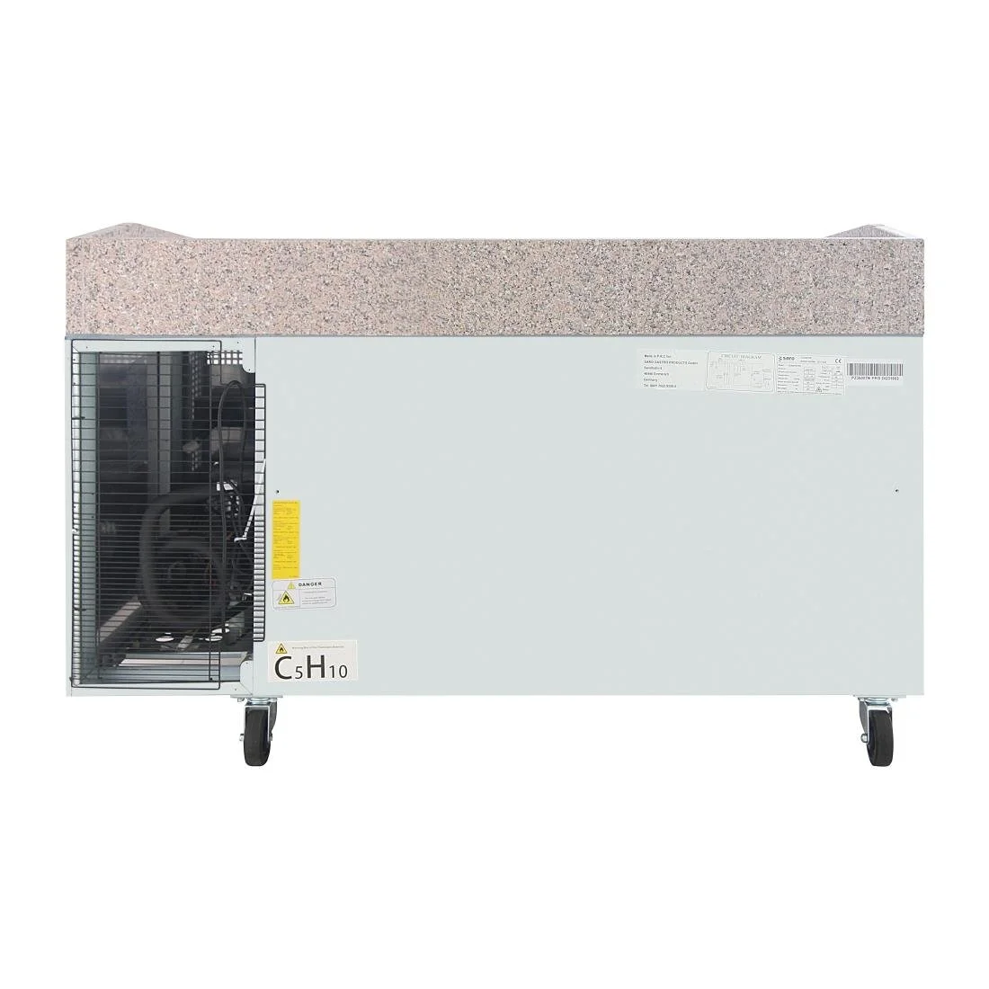 Polar U-Series Double Door Pizza Counter with Granite Top 428Ltr - Image 4