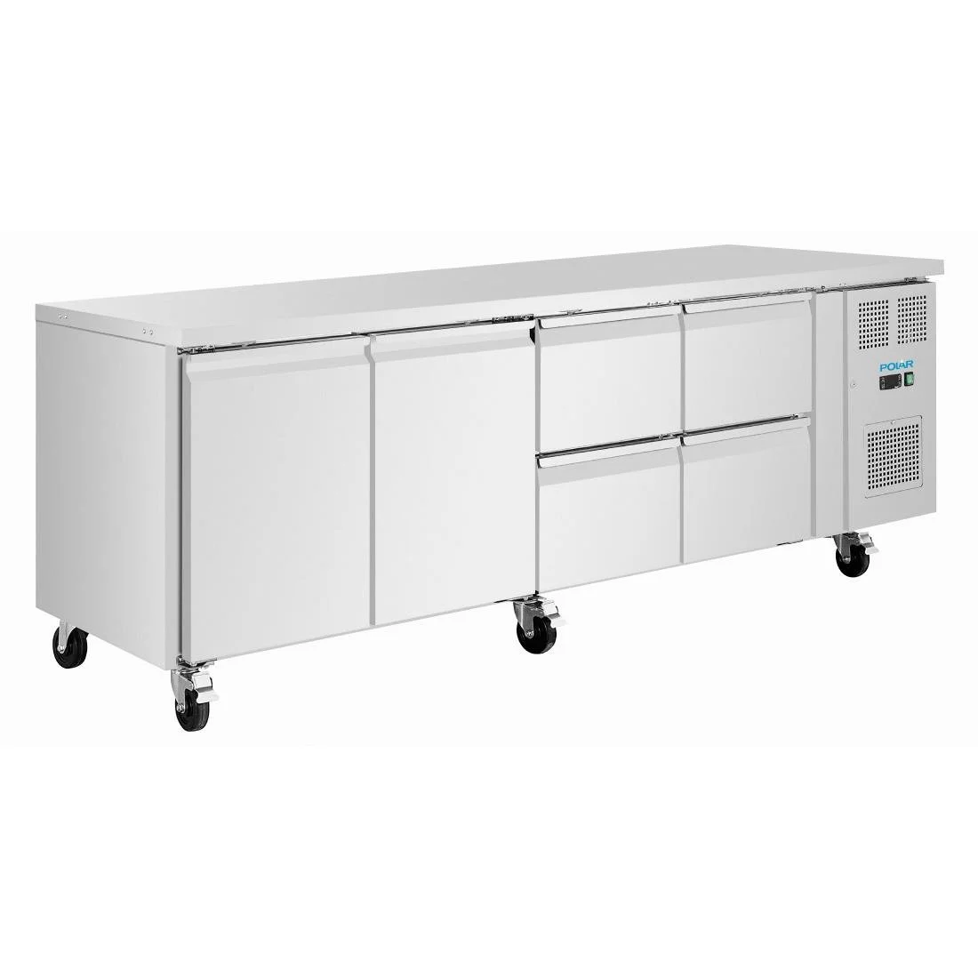 Polar U-Series Counter Fridge 4 Drawers & 2 Door - Image 1