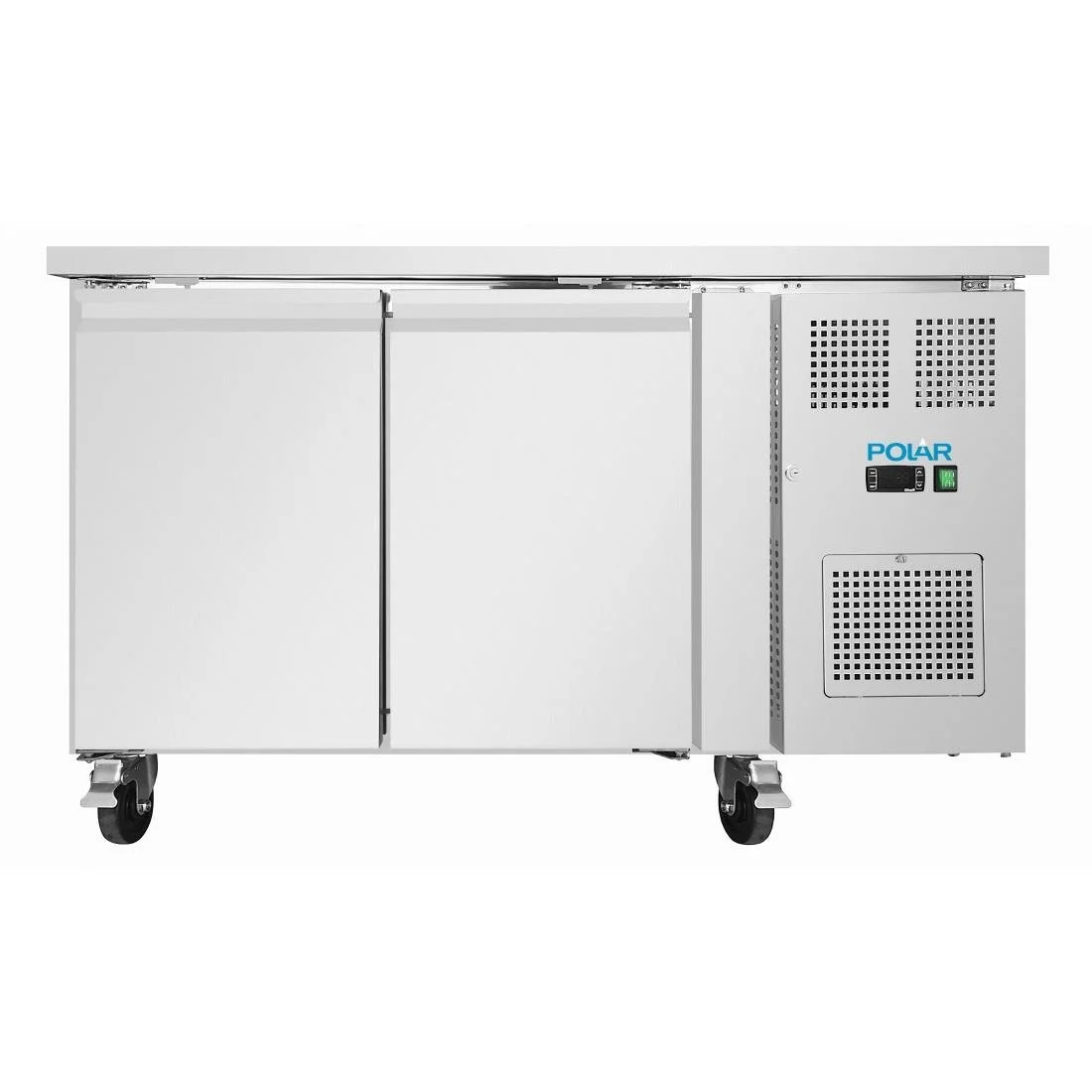 Polar U-Series Double Door Slimline Counter Fridge - Image 2