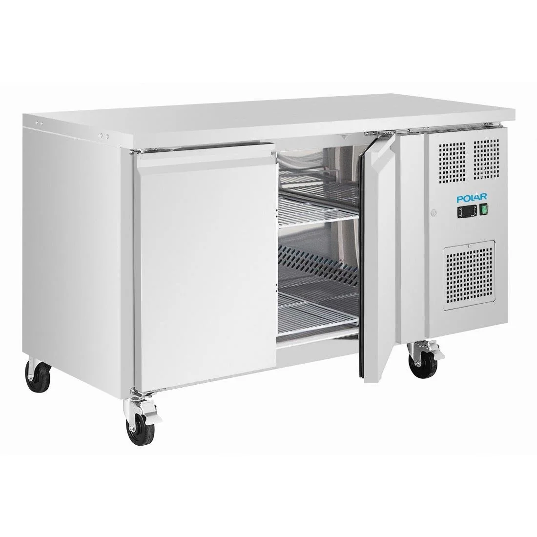 Polar U-Series Double Door Slimline Counter Fridge - Image 4