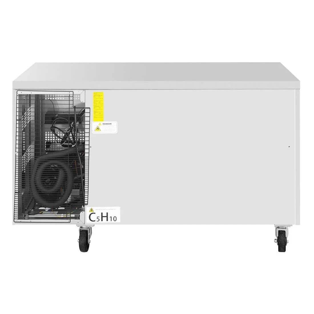 Polar U-Series Double Door Slimline Counter Fridge - Image 7