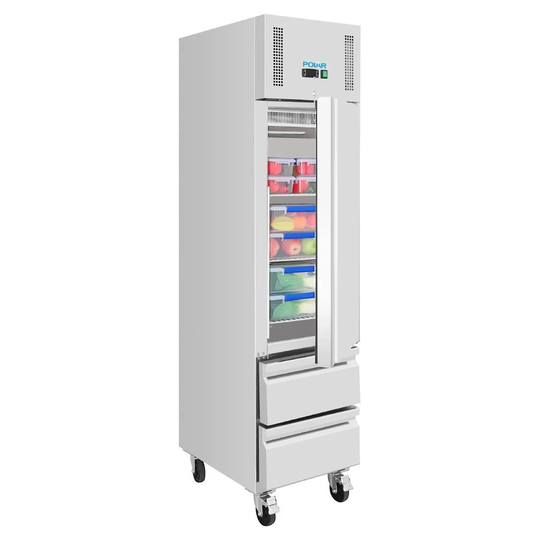 Polar G-Series Single Door & 2 Drawer Slimline GN Cabinet Refrigerator - Image 5