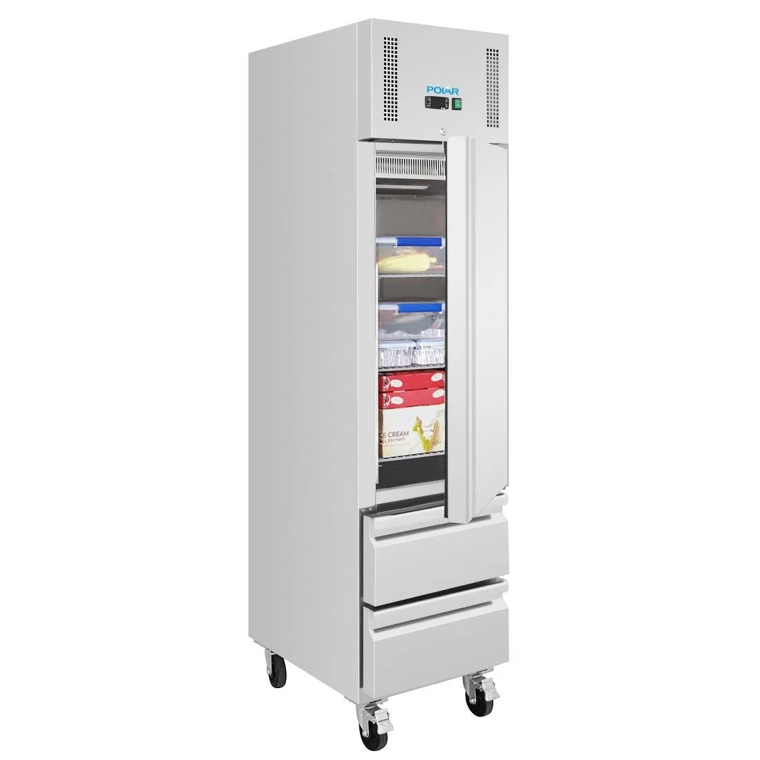 Polar G-Series Single Door and 2 Drawer Slimline GN Cabinet Freezer 180Ltr - Image 5