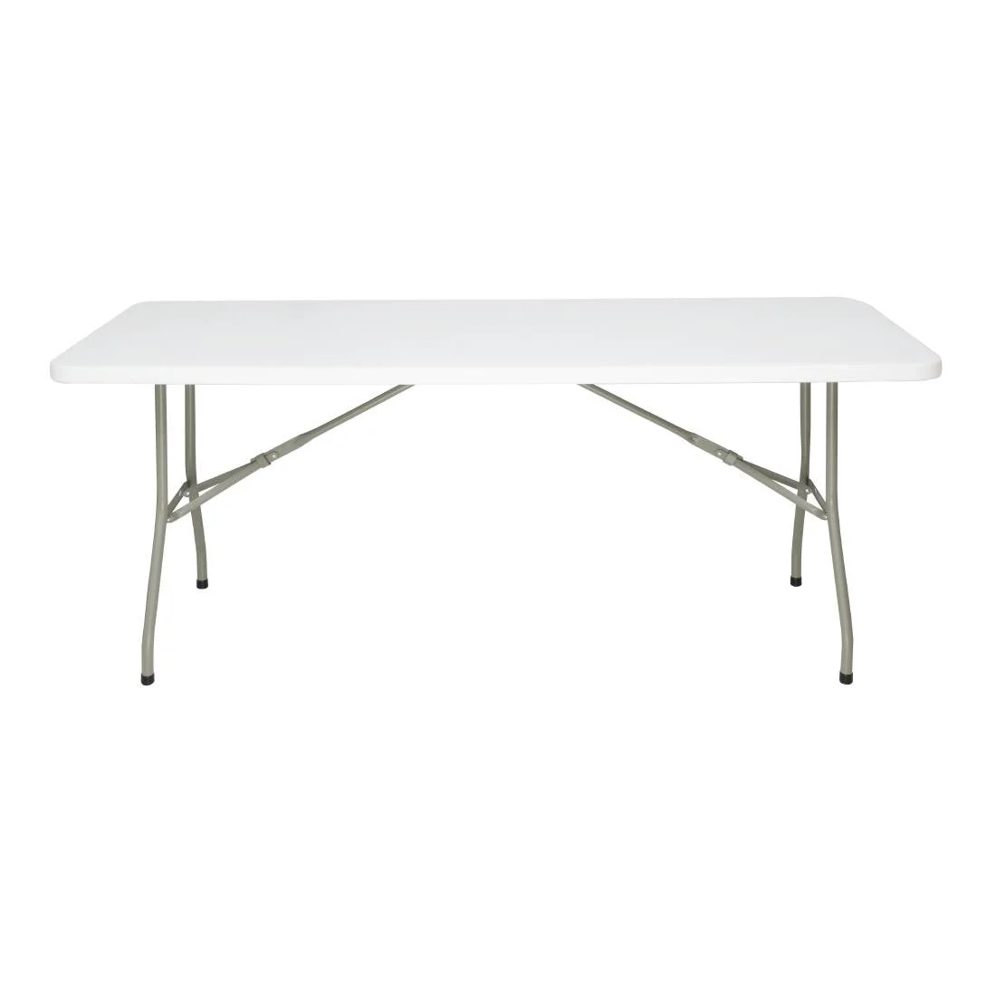 Bolero Rectangular Folding Table 6ft White - Image 3