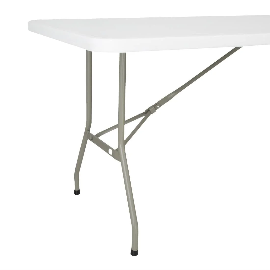 Bolero Rectangular Folding Table 6ft White - Image 5