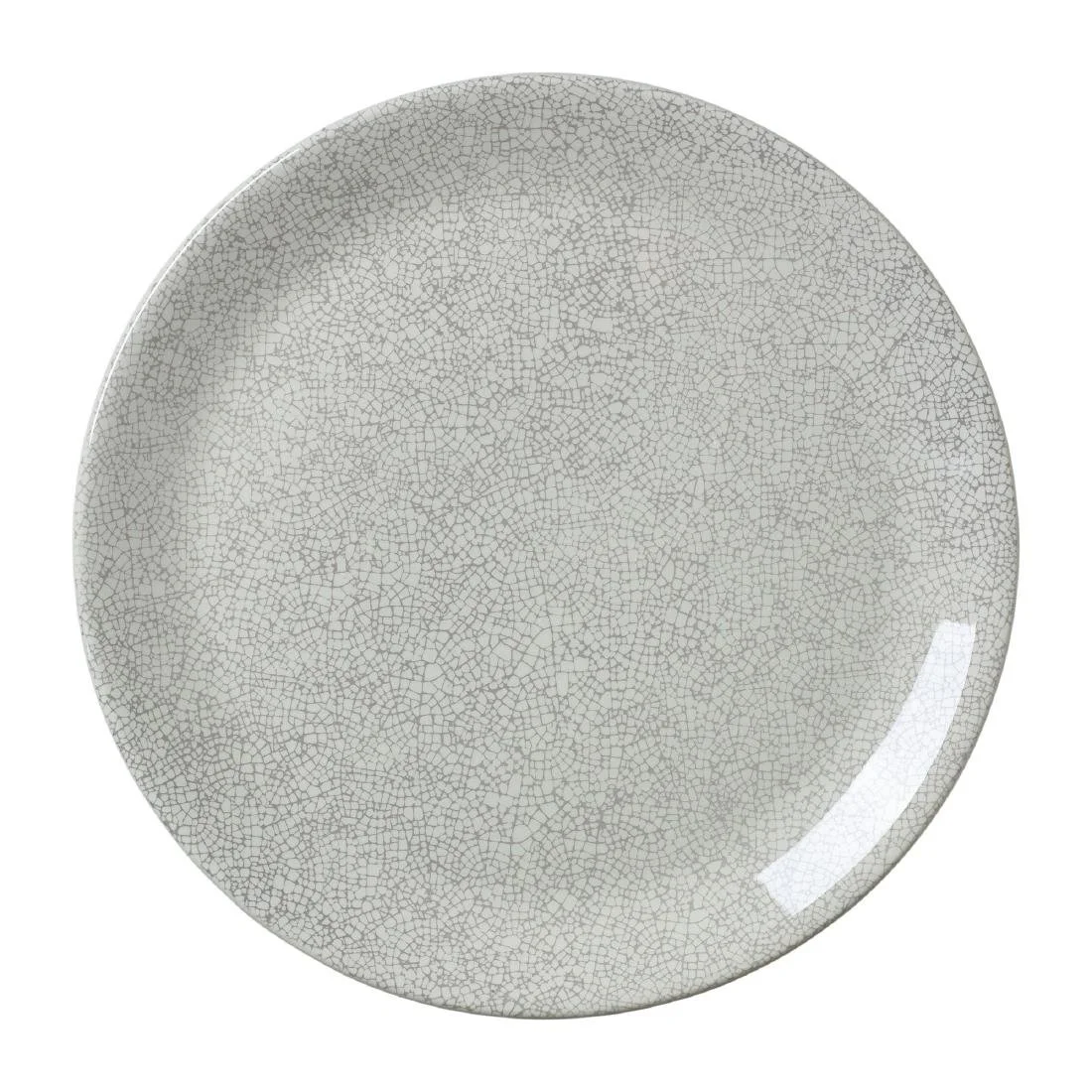 Steelite Ink Crackle Grey Coupe Plates 300mm (12 Pack)