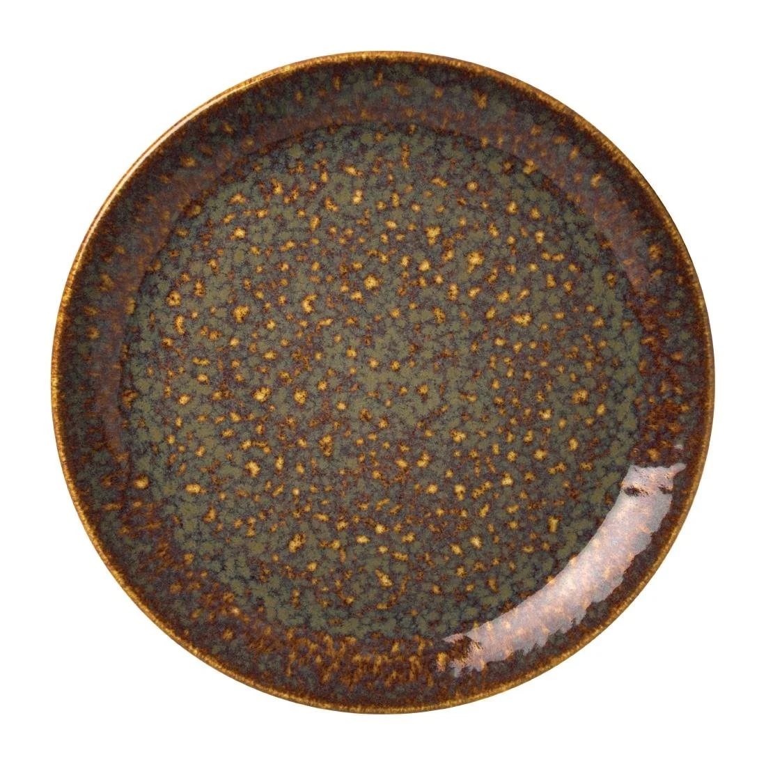 Steelite Vesuvius Coupe Plates Amber 300mm (12 Pack) - Image 1