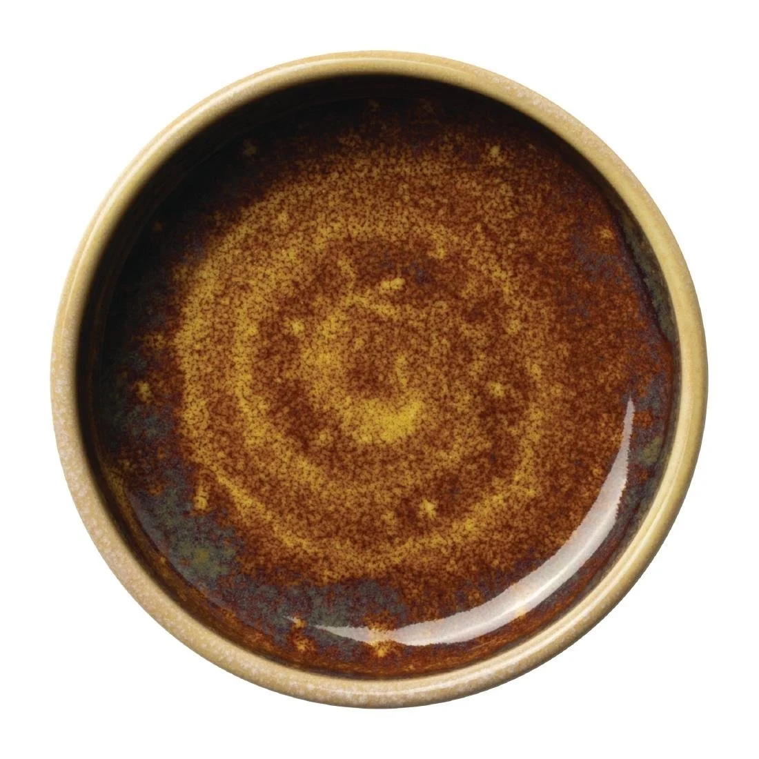 Steelite Aurora Vesuvius Amber Round Stacking Trays 100mm (12 Pack) - Image 5