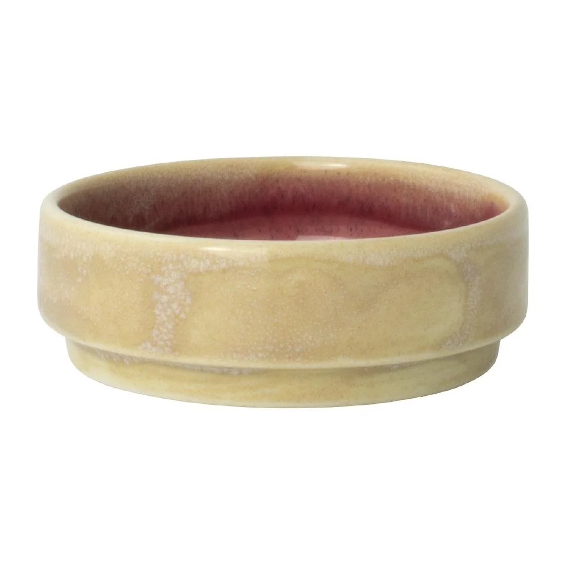 Steelite Aurora Vesuvius Rose Quartz Trays Round 75mm (12 Pack) - Image 1