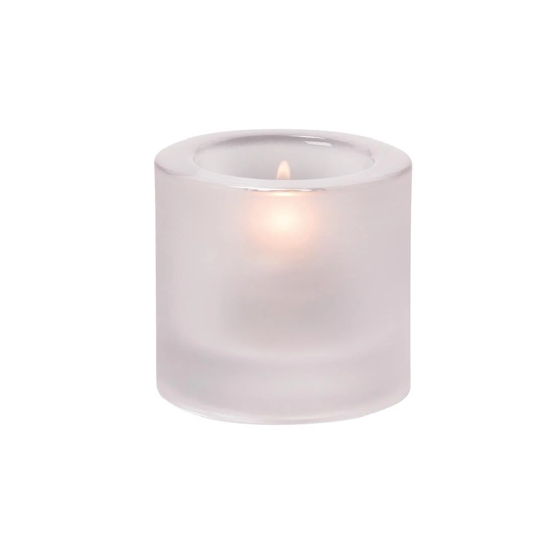 Hollowick Thick Round Satin Crystal Tealight 70x 73mm (6 Pack)