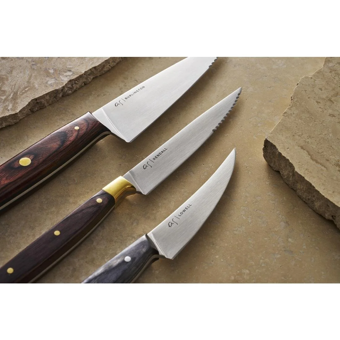 Adam Simha Burlington Steak Knives Black 26cm (6 Pack) - Image 3