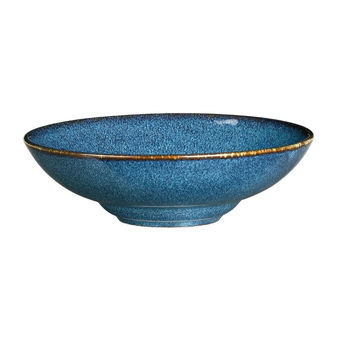 Rene Ozorio Wabi Sabi Rimmed Coupe Bowls Indigo 240mm (6 Pack) - Image 4