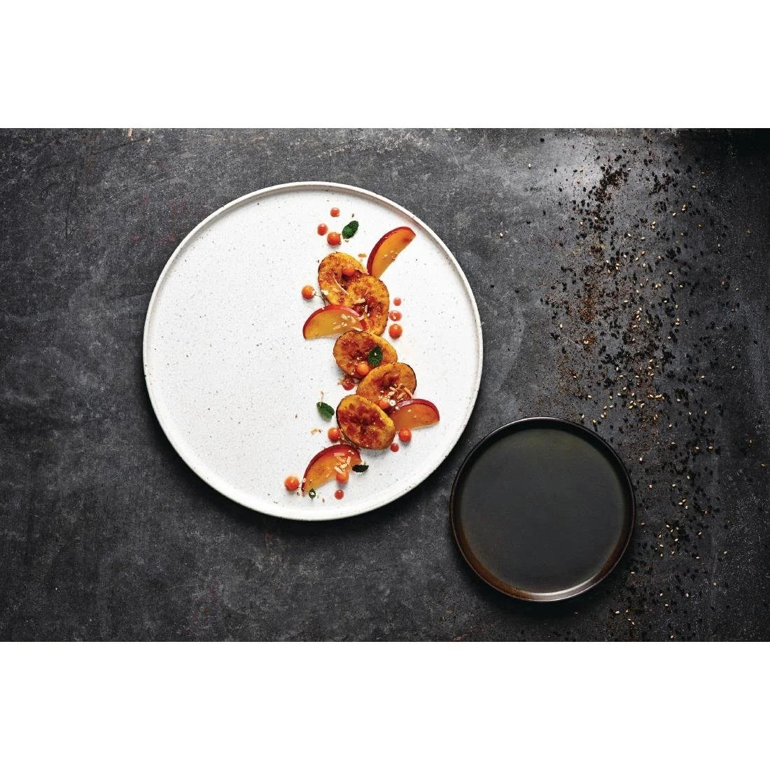 Rene Ozorio Wabi Sabi Round Trays Lichen 152mm (12 Pack) - Image 4