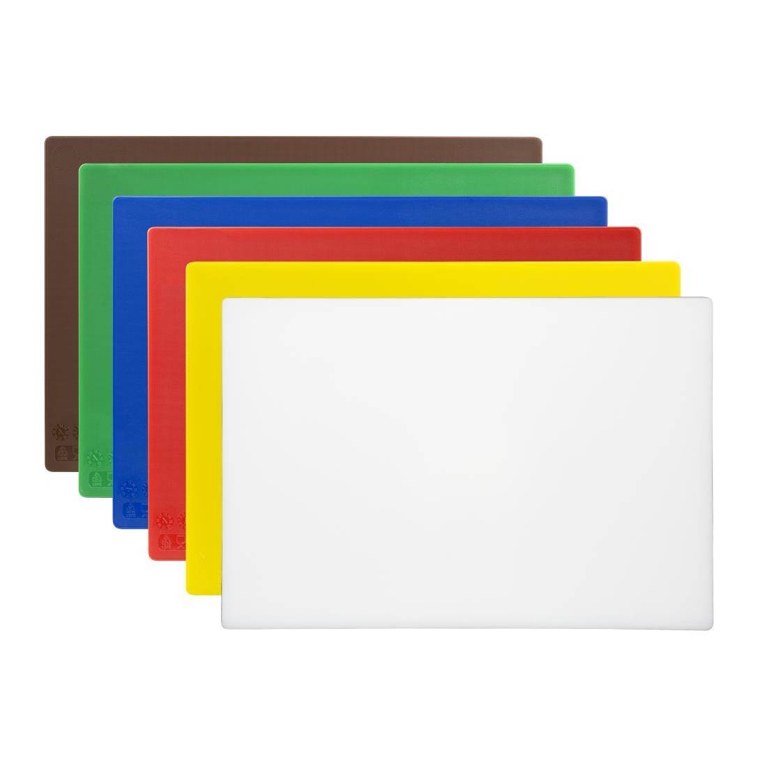 Hygiplas Standard Low Density Chopping Board Set