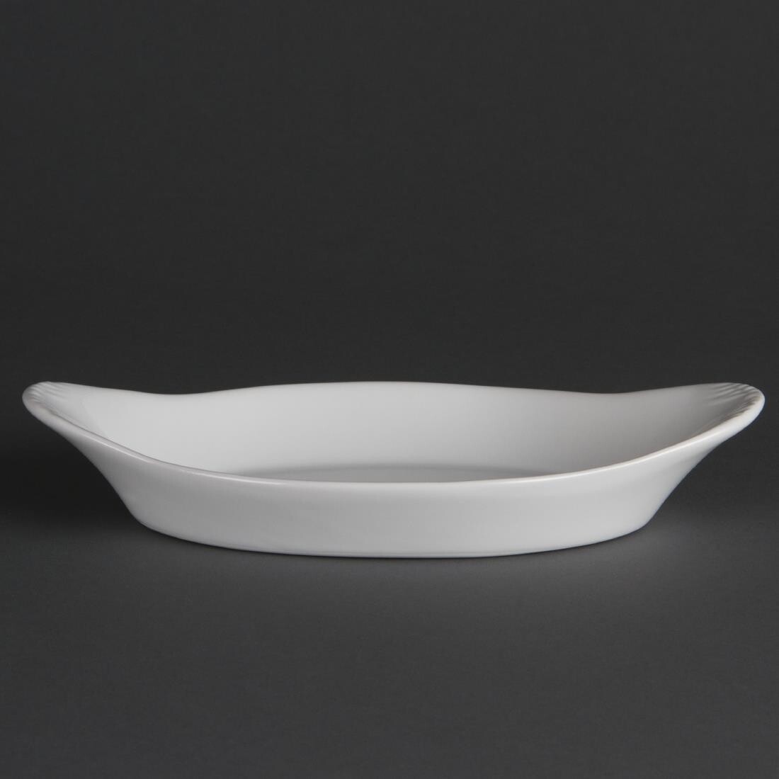 Olympia Whiteware Oval Eared Dishes 229x 127mm