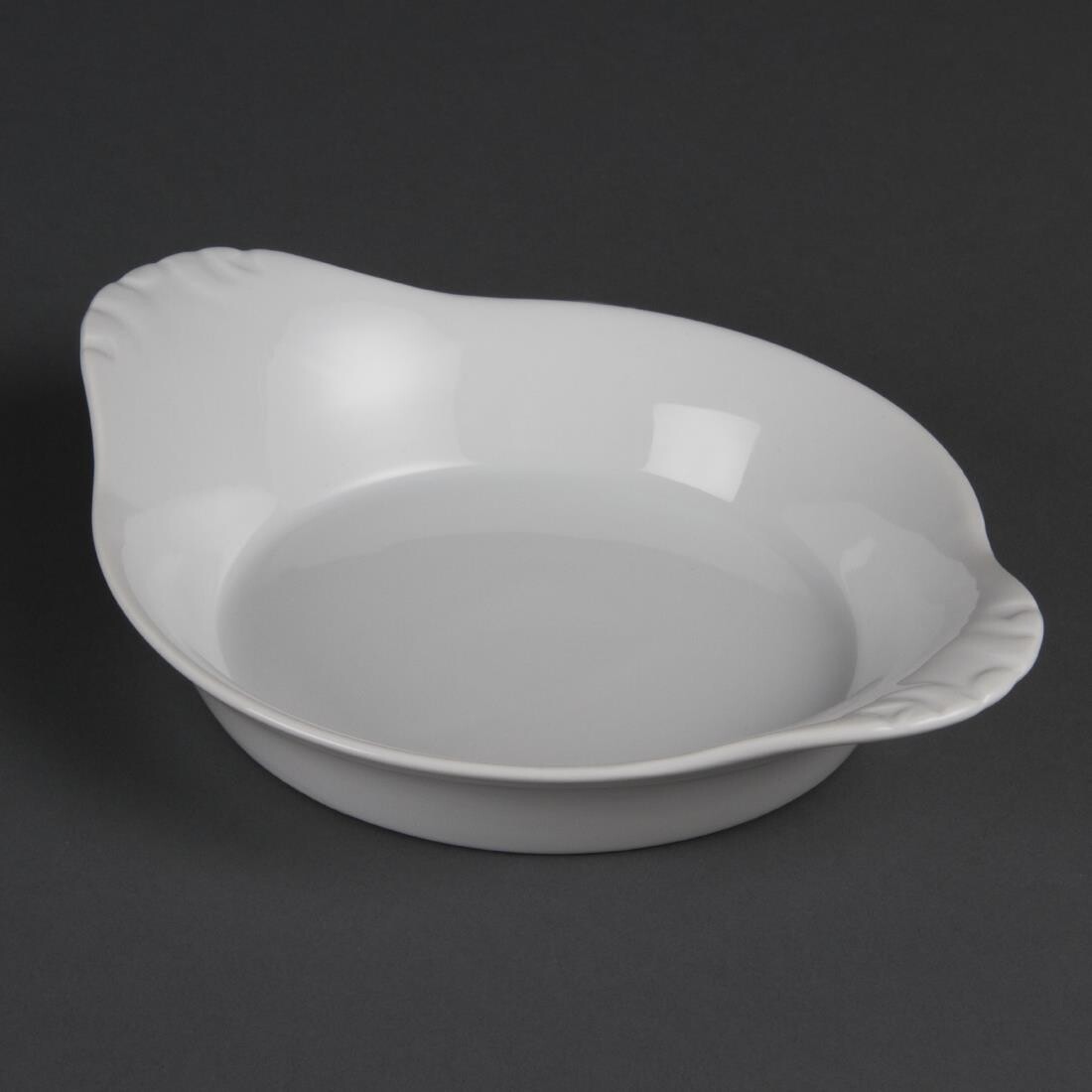Olympia Whiteware Round Eared Dishes 220mm