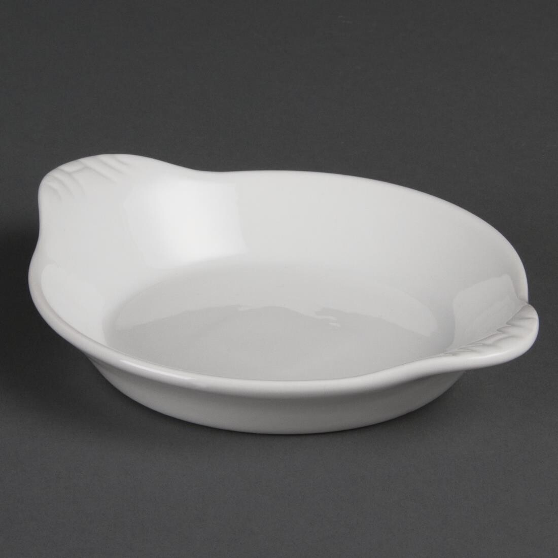 Olympia Whiteware Round Eared Dishes 170 x 140mm