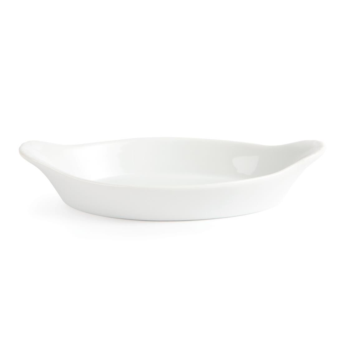 Olympia Whiteware Oval Eared Dishes 204mm