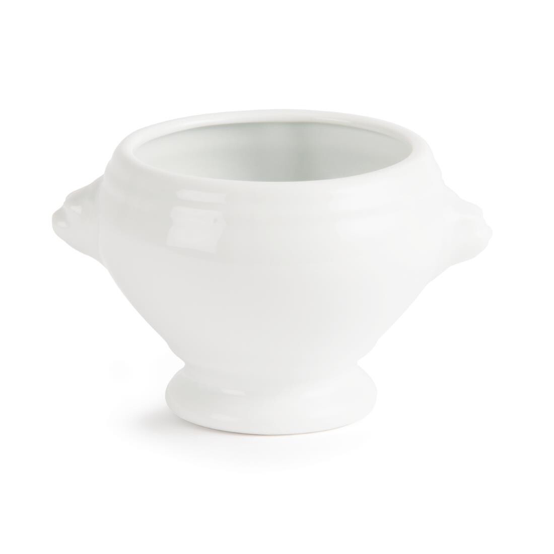 Olympia Whiteware Lion Head Soup Bowls 475ml