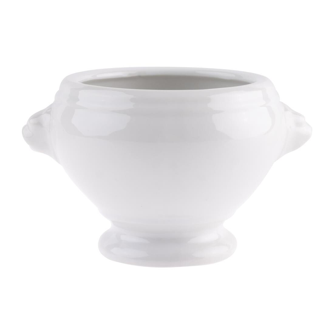Olympia Whiteware Lion Head Soup Bowls 475ml