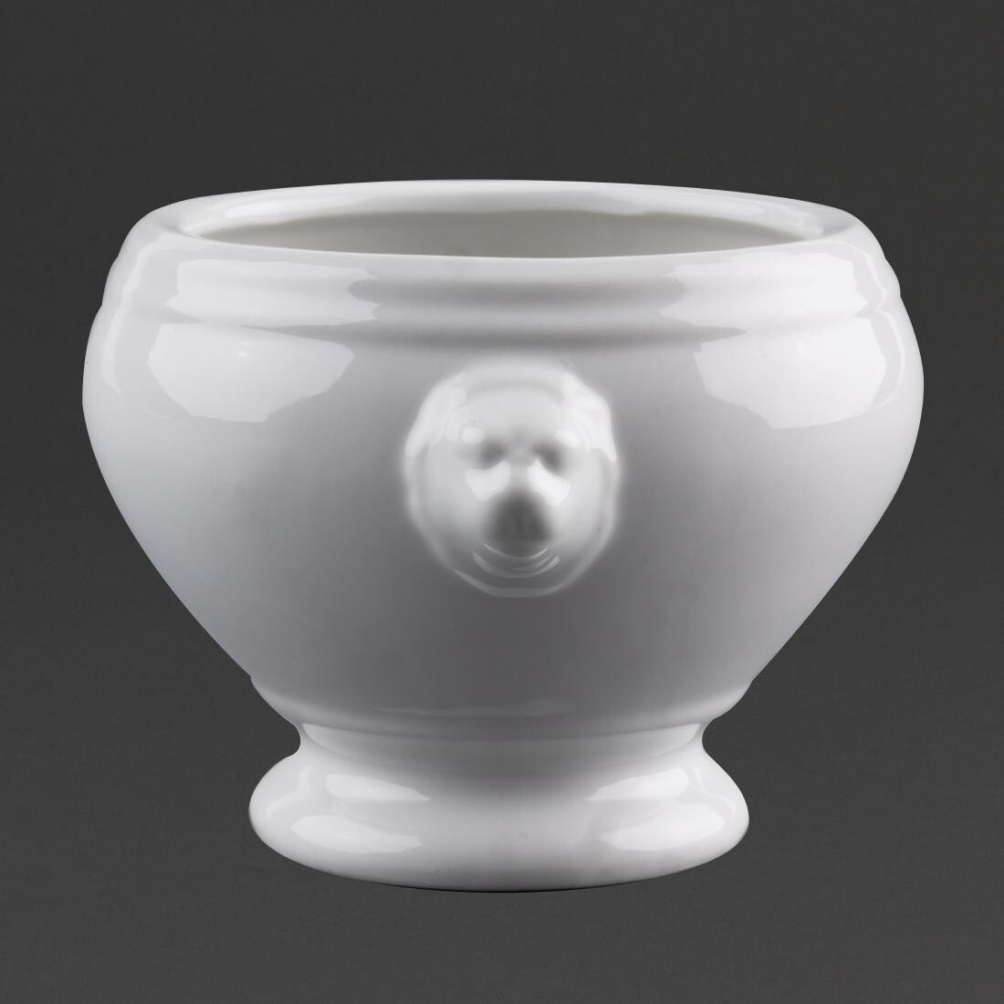 Olympia Whiteware Lion Head Soup Bowls 475ml