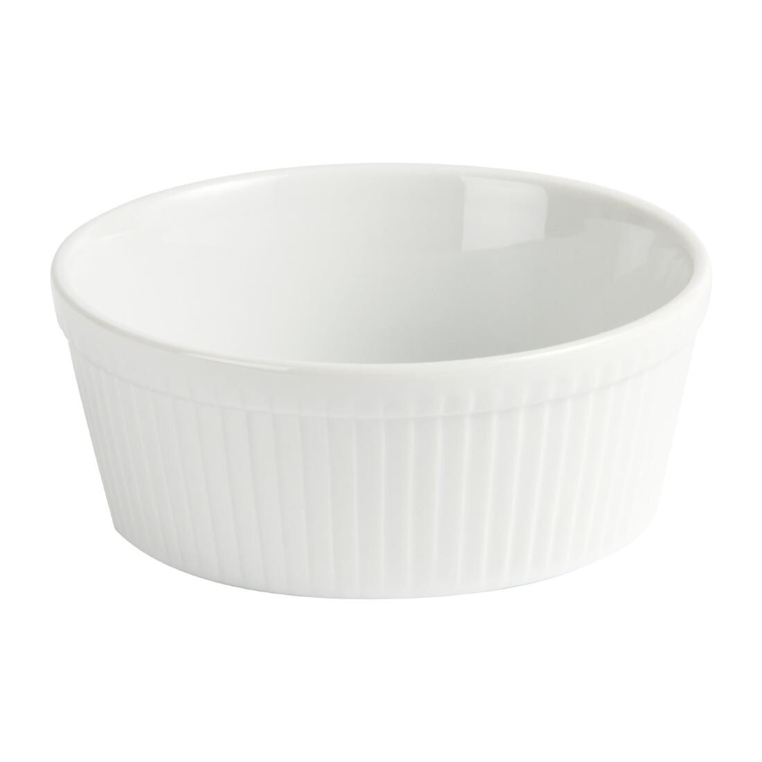 Olympia Whiteware Souffle Dishes 128mm