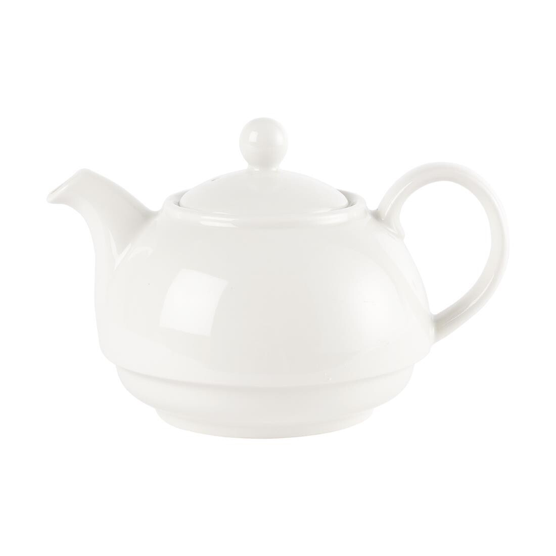 Churchill Plain Whiteware Teapots 370ml