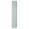 Elite Six Door Manual Combination Locker Locker Grey