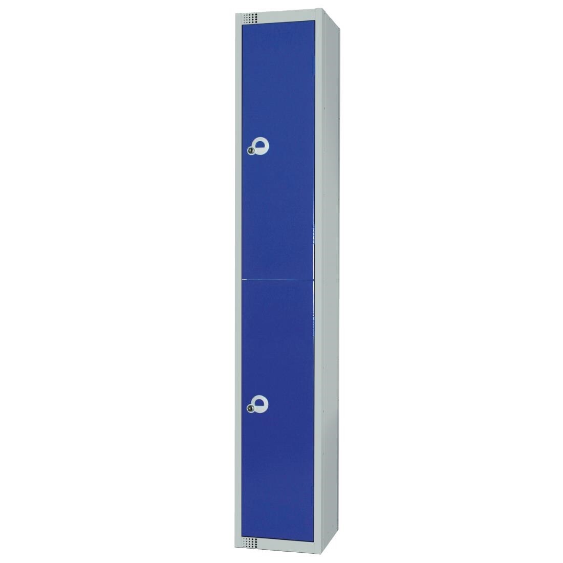 Elite Double Door Manual Combination Locker Locker Blue with Sloping Top