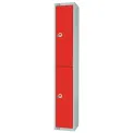 Elite Double Door Electronic Combination Locker Red