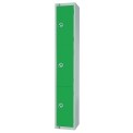 Elite Three Door Manual Combination Locker Locker Green
