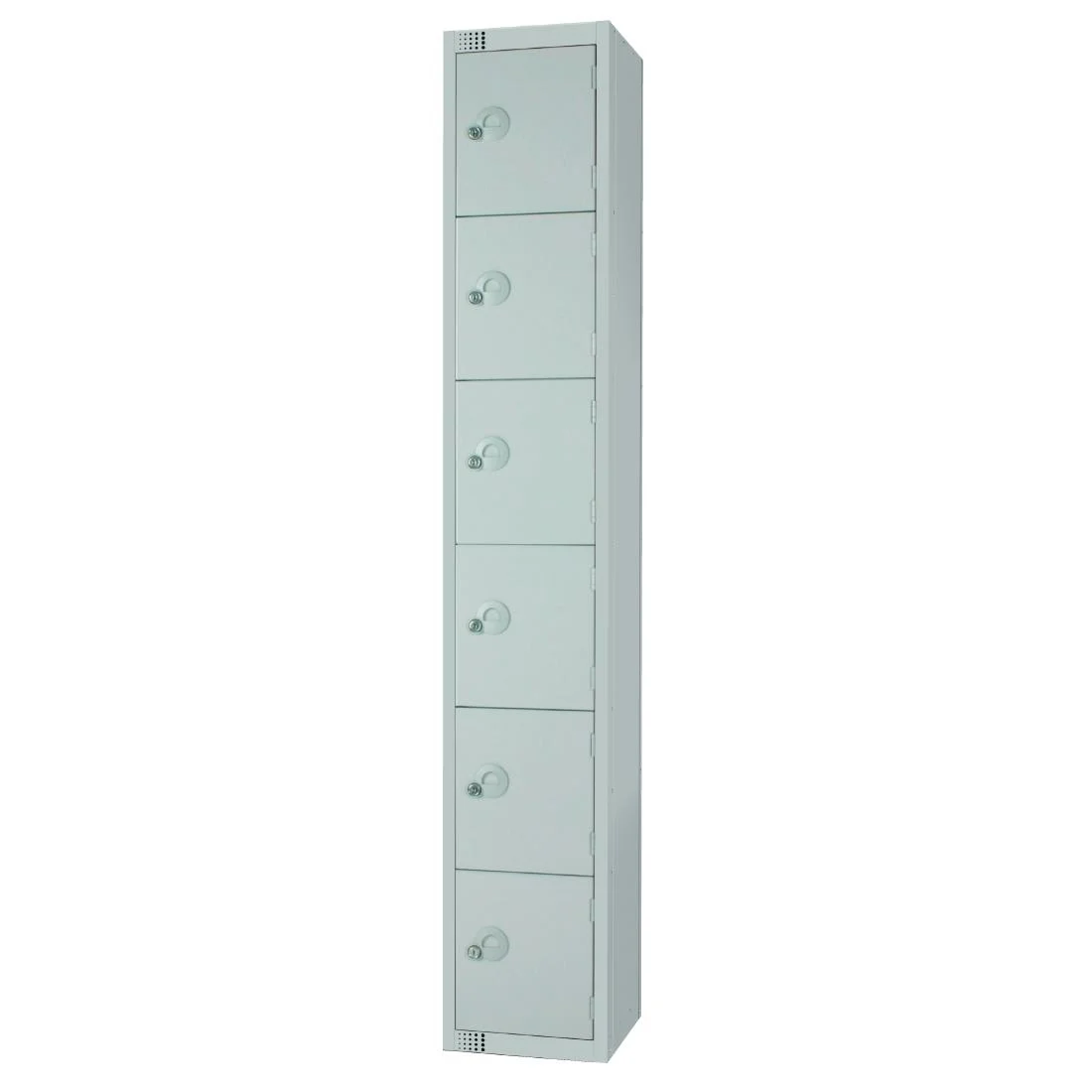 Elite Six Door Manual Combination Locker Locker Grey with Sloping Top
