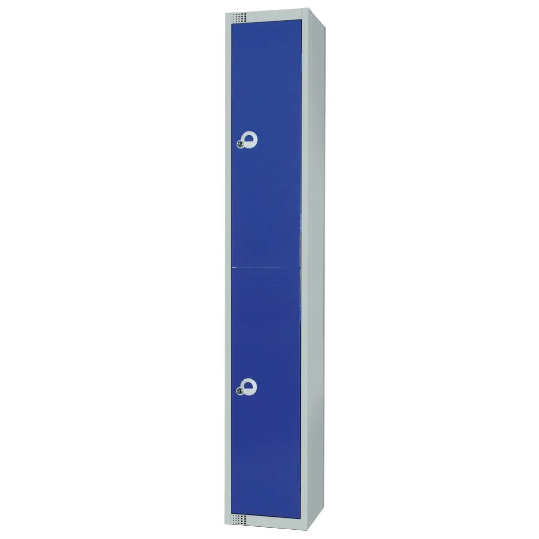 Elite Double Door Manual Combination Locker Locker Blue with Sloping Top