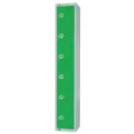 Elite Six Door Electronic Combination Locker with Sloping Top Green