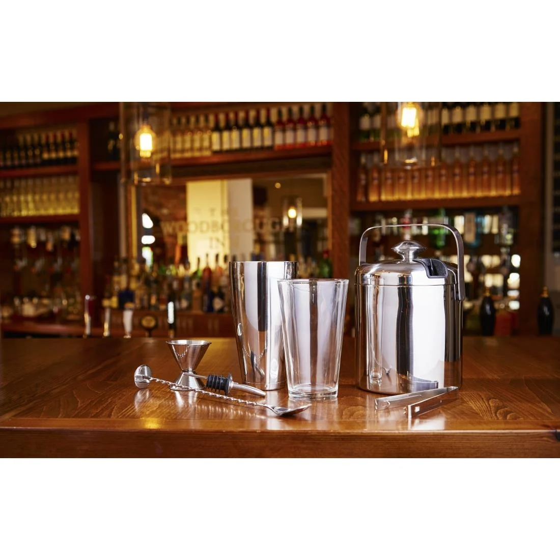 Ice Bucket with Lid and Tongs