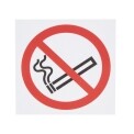 No Smoking Symbol Window Sign