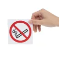 No Smoking Symbol Window Sign