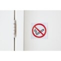 No Smoking Symbol Window Sign