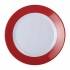 Kristallon Gala Colour Rim Melamine Plate Red 230mm