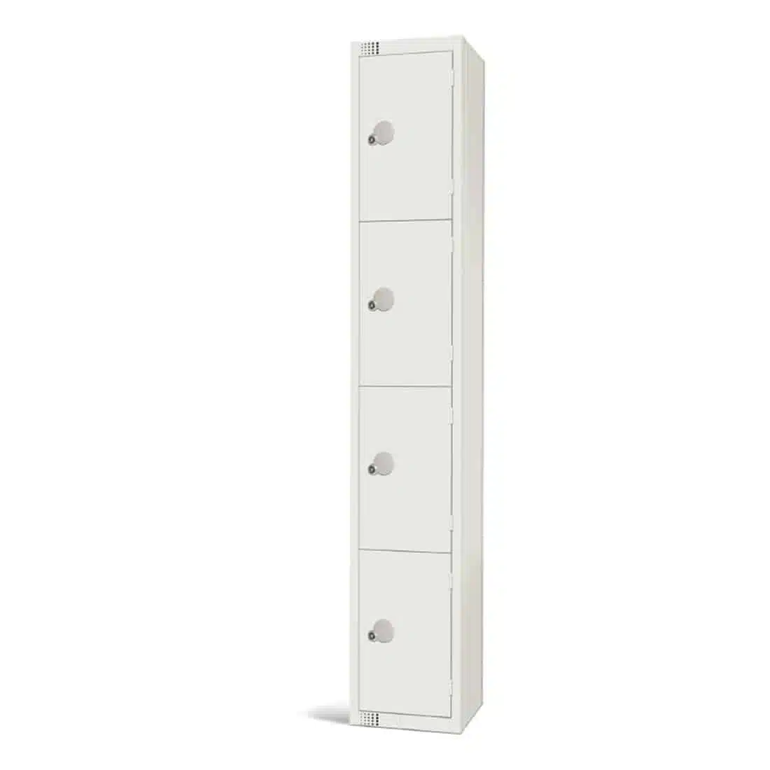Elite Four Door Camlock Locker White